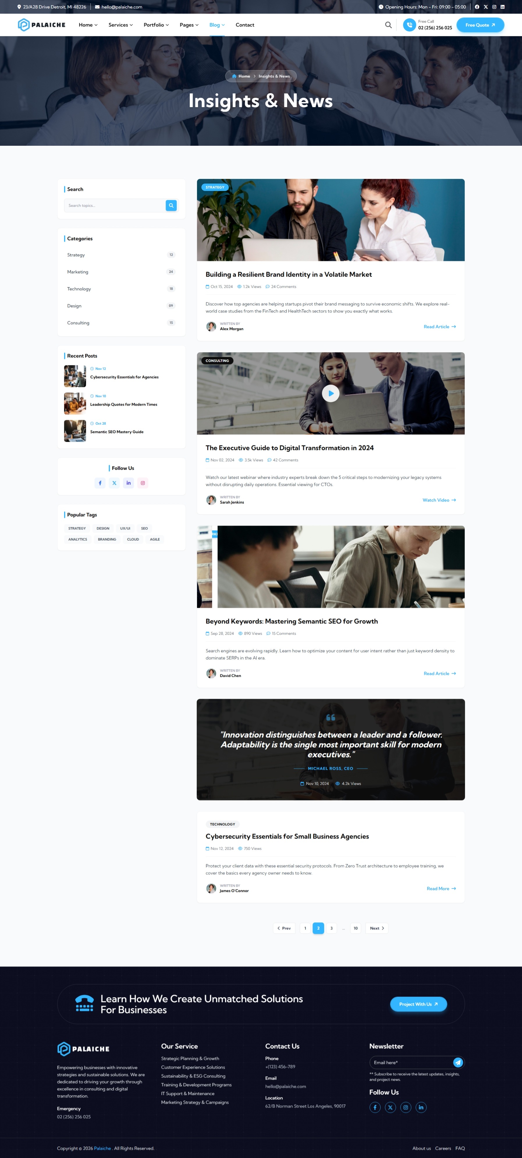 Blog Left Sidebar